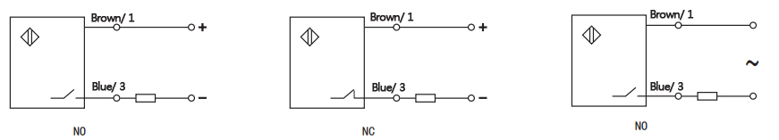 Wiring diagram of ring typr proximity sensor